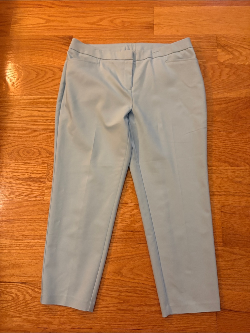 Rafaella Pale Blue Cropped Dress Pants